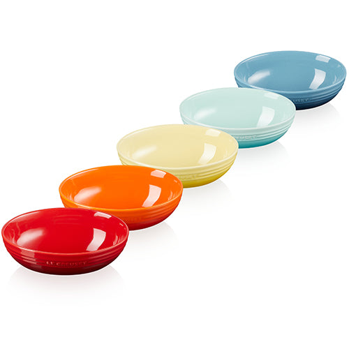 LE CREUSET ル・クルーゼ Simple Cooking オーバル・サービング・ボール 17cm (5個入り) レインボー