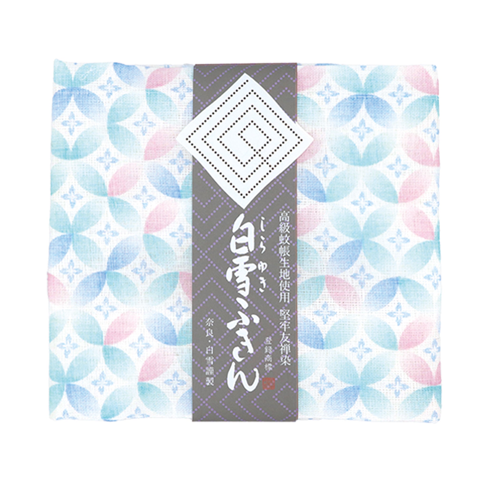 白雪友禅ふきん 七宝柄