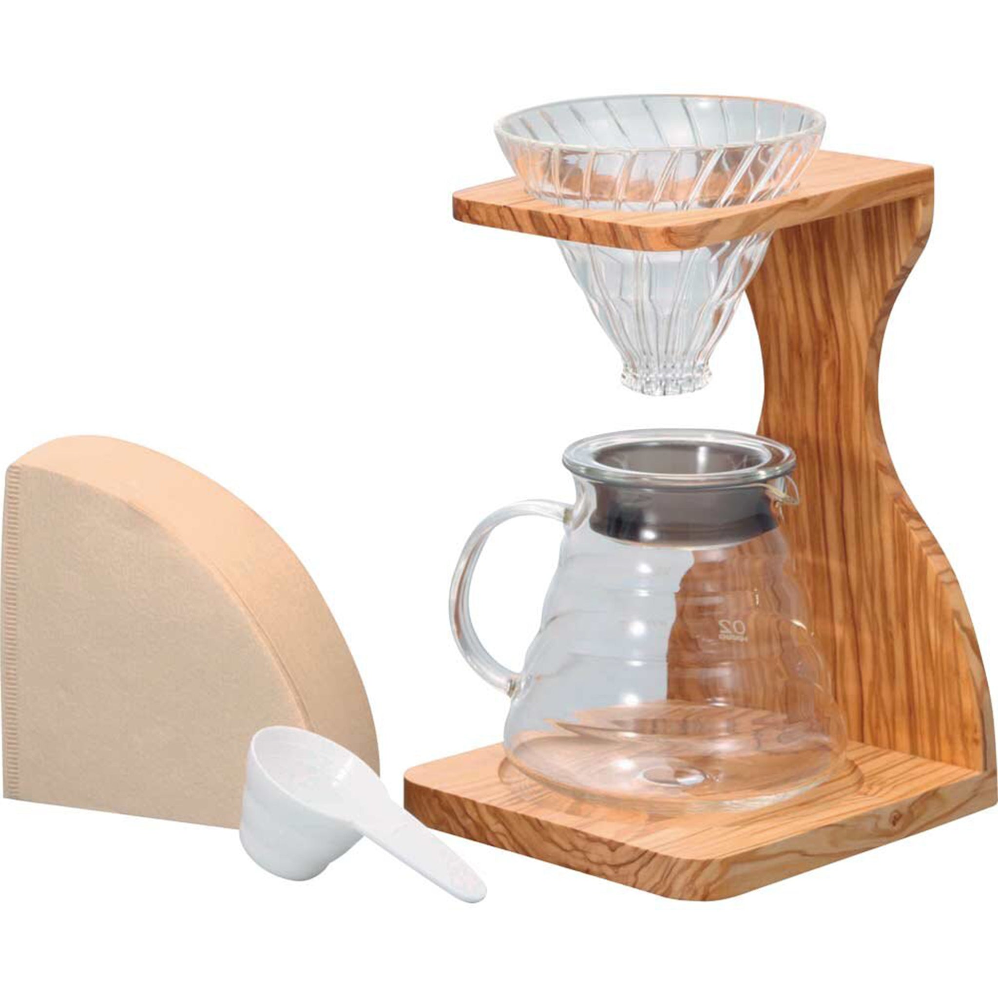 HARIO ハリオ V60 オリーブウッドスタンドセット