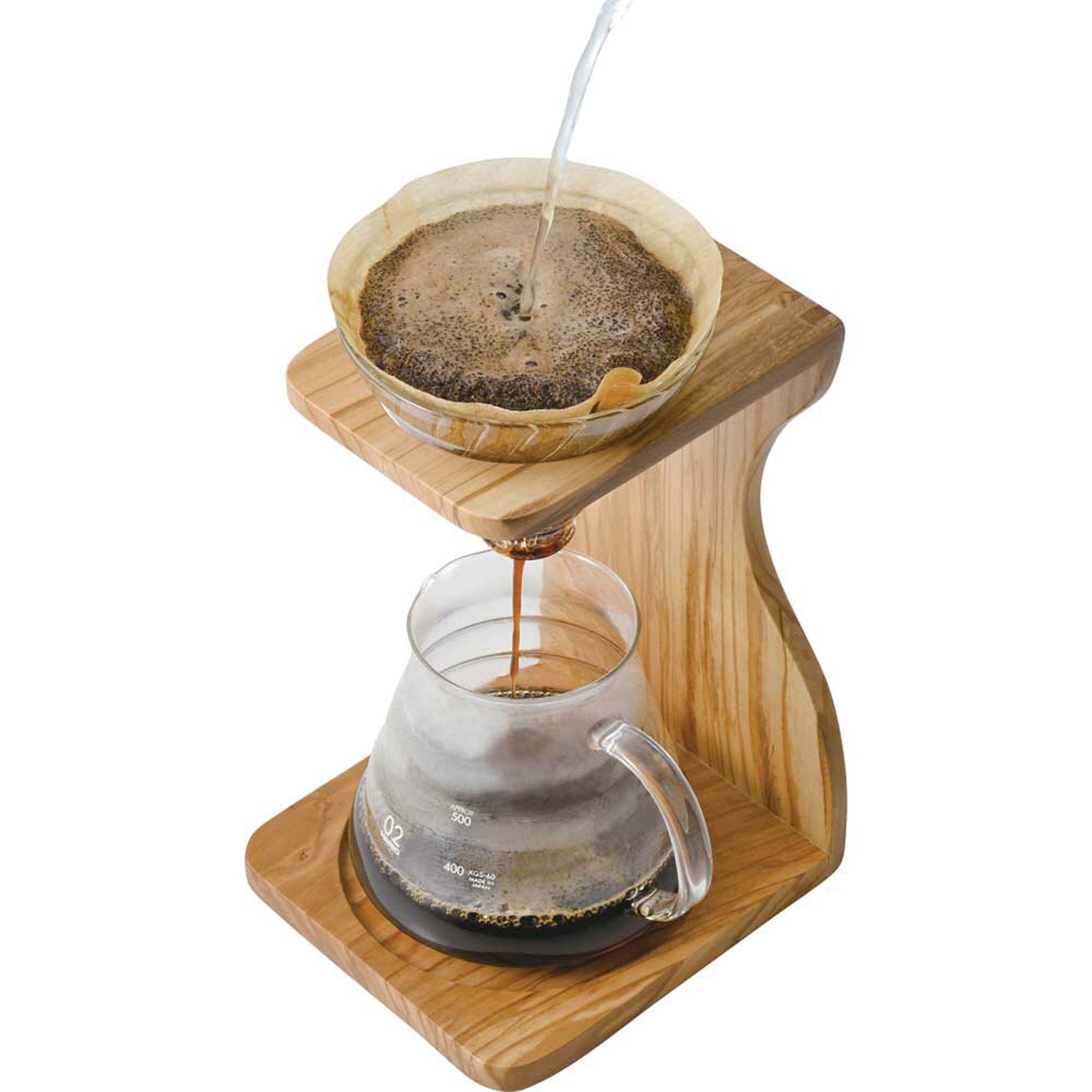 HARIO ハリオ V60 オリーブウッドスタンドセット