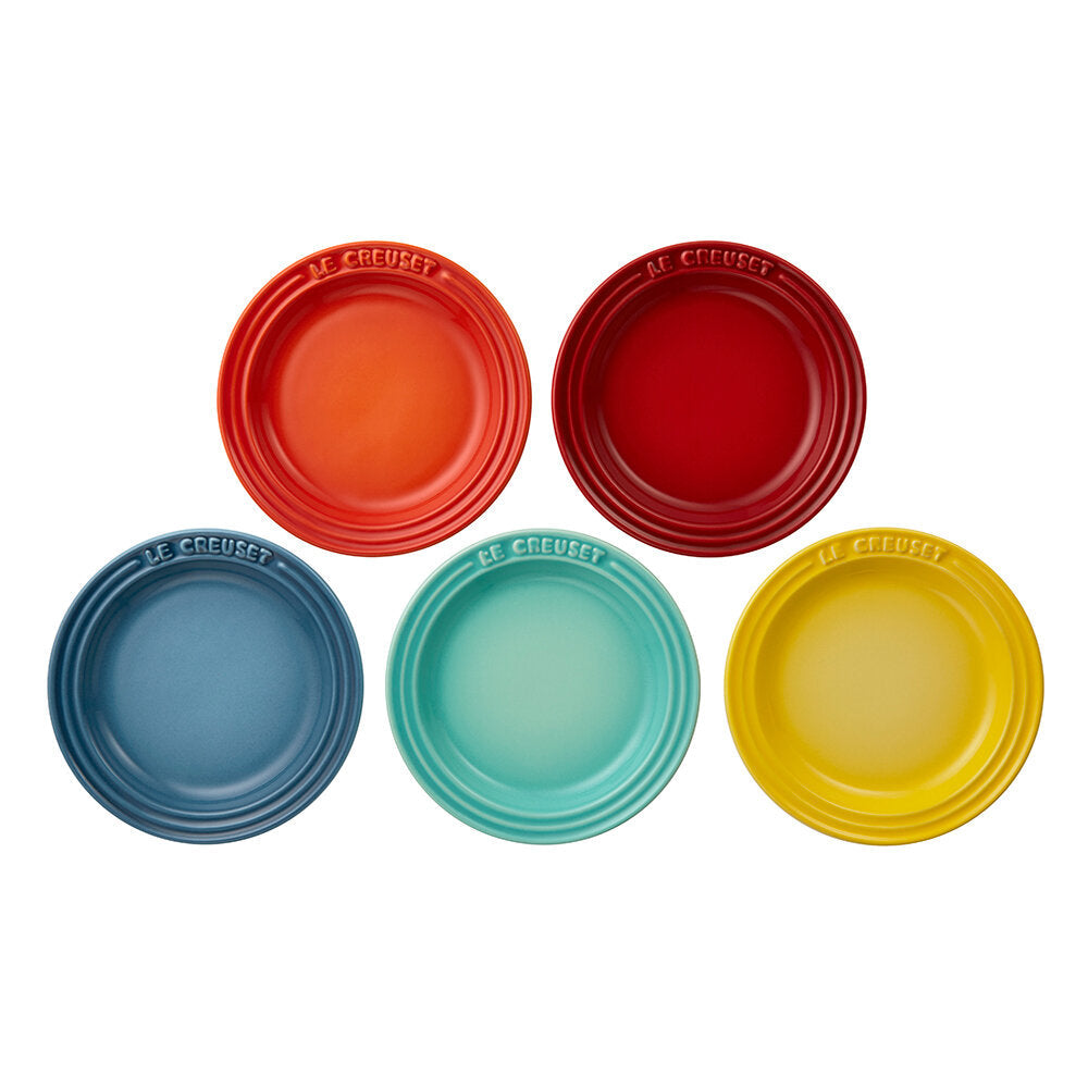 LE CREUSET ル・クルーゼ 2019 Simple Cooking ミニ・ラウンド・プレート(5枚入り) レインボー