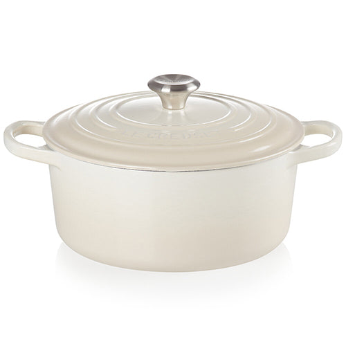 LE CREUSET ル・クルーゼ Flower Collection シグニチャー ココット・ロンド 22cm メレンゲ