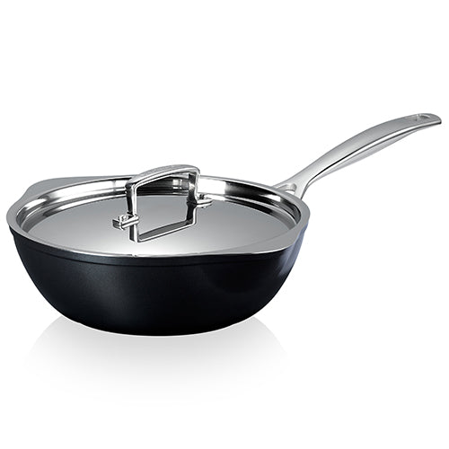 LE CREUSET ル・クルーゼ TNS シェフズパン・ダブルスパウト 24cm NC (フタ付き)