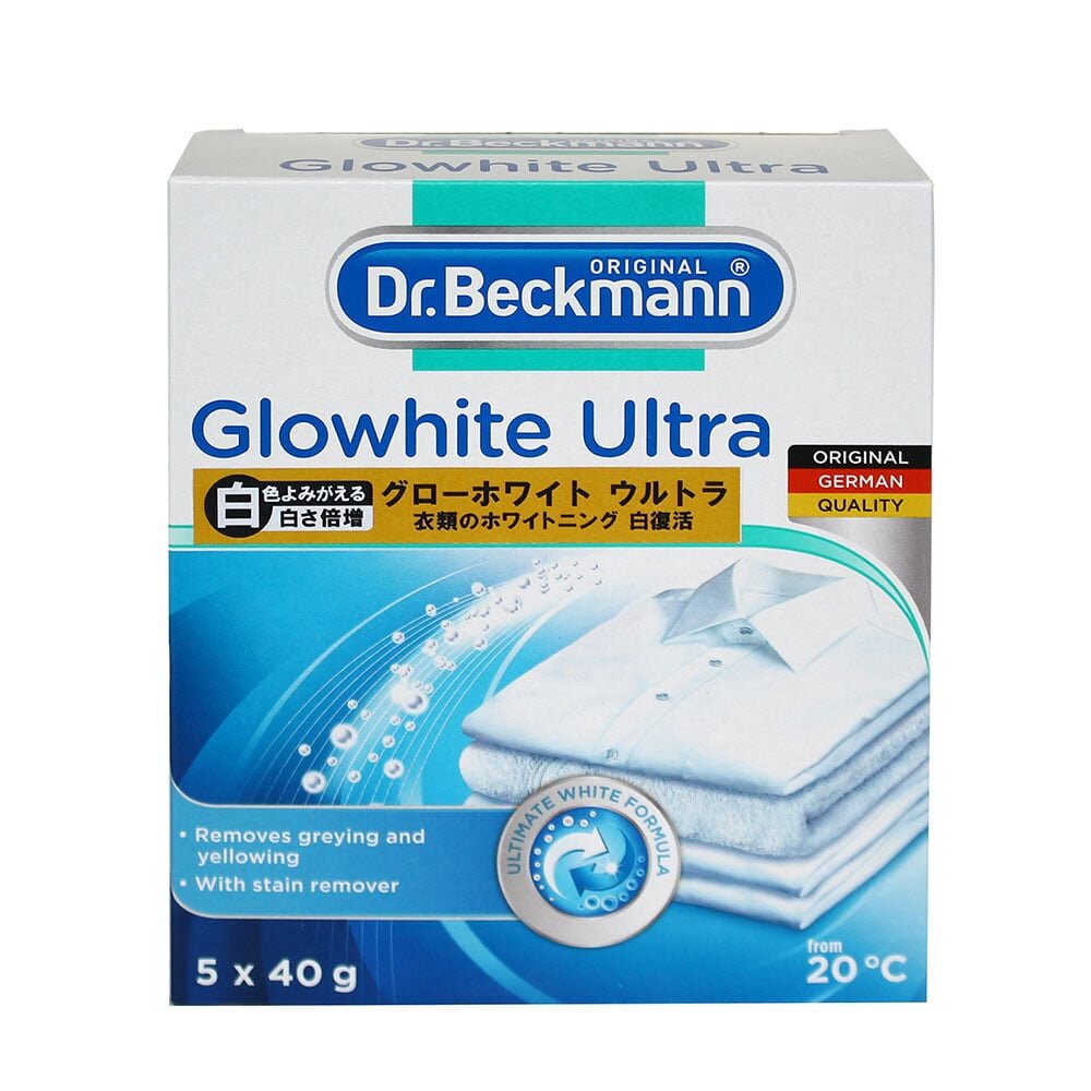 Dr.Beckmann ドクターベックマン グローホワイト ウルトラ 蛍光増白剤(酸素系漂白剤入り) 5包