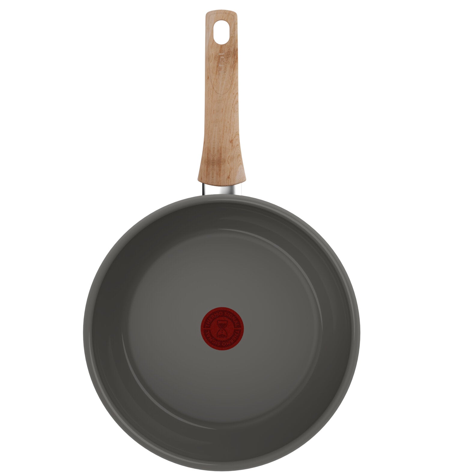 T-FAL ティファール IHセラミックグライド アースグレー ディープパン 26cm