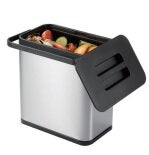 EKO フードキャディ 3L 生ごみ専用ゴミ箱 シルバー